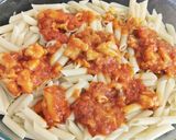 Foto del paso 5 de la receta: Plumas con Bacalao y alioli gratinado