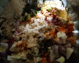 A picture of step 1 of Thalipeeth.
