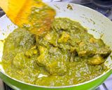 পালক চিকেন (Palak chicken recipe in Bengali) রেসিপির ধাপ 17 ছবি