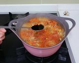 Hình bước làm 5 của món Canh kim chi giá tương 김치콩나물국