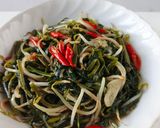 Foto langkah ke 5 dari resep Tumis Kangkung Tauge Saus Tiram.