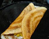 A picture of step 6 of Masala dosa.