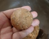 A picture of step 5 of Thekua (with Poppy seeds).