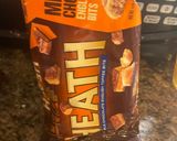 A picture of step 2 of Fudgy Heath bar brownies.