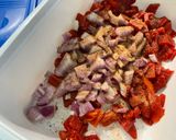 Une image de l'étape 5 de Pommes de terre sautées aux poivrons et oignon rouge.