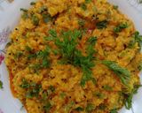 A picture of step 7 of Moong dal masala.