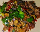 Foto langkah ke 9 dari resep Oseng Daun Melinjo So, Terong, & Tempe.
