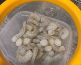Foto del paso 1 de la receta: Camarones salteados y fideos