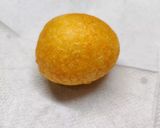 A picture of step 2 of Holi special Dahi Bhalle with Smokey effect.