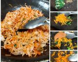 A picture of step 1 of Tricolor Pulav.