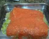 Foto del paso 5 de la receta: Merluza con salmorejo al horno