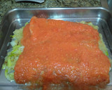 Foto del paso 5 de la receta: Merluza con salmorejo al horno