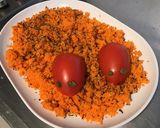 Une image de l'étape 5 de Souris de tomates sur champ de carottes (anchois,câpres, algues et melfor).