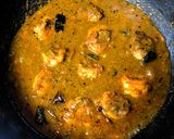 A picture of step 5 of Gongura Prawns (Andhra style Prawns Curry cooked with tangy Sorrel Leaves).