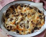 Foto del passaggio 4 della ricetta Lasagne ai funghi e mozzarella