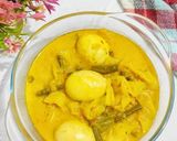 Foto langkah ke 7 dari resep Gulai Kol, Kacang Panjang dan Telur.