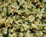 A picture of step 2 of Sprouted Mung Kabab.