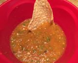 A picture of step 4 of Tomatillo salsa.
