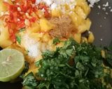 A picture of step 2 of Spicy Mango salsa stuffed Dosa with Mango Sauce.