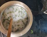 A picture of step 1 of Mint chaas.