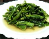 炒芥蘭花苔 🍀素食的食譜步驟5照片