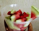 A picture of step 1 of Watermelon Delight 1.