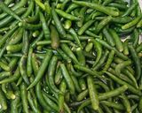 A picture of step 1 of Mirchi Aachar (pickle).