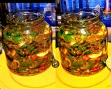 A picture of step 3 of Green Chilli And Garlic Pickle.