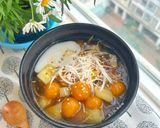 Hình bước làm 8 của món Chè Sắn Mochi Bí Đỏ