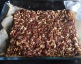 A picture of step 2 of Nutella Rice Krispie bars.