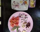A picture of step 1 of Kadai Paneer.