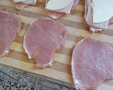 Foto del paso 1 de la receta: Escalopes de lomo rellenos de queso y pavo