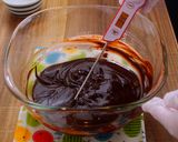 A picture of step 13 of Glossy! Creamy Chocolate Mousse Cake.