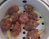 รูปขั้นตอนการทำที่ 2 ของ อกไก่บดพันข้าวโพดอ่อนนึ่ง