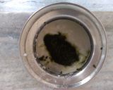 A picture of step 2 of Mint Raita with Angry Bird Face.