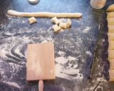 A picture of step 6 of Parmigiano gnocchi.
