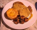 Fried pork chop in cognac gravy sauce with Yorkshire pudding and Baked Brussel Sprouts recipe step 6 photo