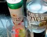 A picture of step 1 of Chateau Sparkling Gin Cocktail.