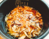 Foto langkah ke 6 dari resep Nasi Tim Jamur ala Jepang.