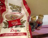 A picture of step 2 of Semolina Pudding/pap.