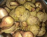 A picture of step 1 of Tasty silk cotton.