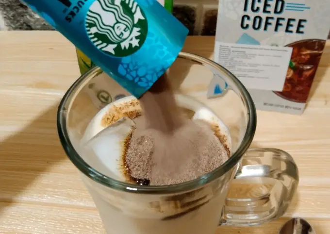 Langkah-langkah untuk membuat Cara bikin Iced Coffee (Starbuck Rumah)