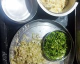 A picture of step 1 of Dudhi (Bottle gourd) Corn Fritters.