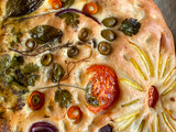 Garden Focaccia, Bread Art