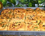 A picture of step 7 of No Egg No Maida Pure Veg Cheesy Garlic Bun And Swirl From Scratch Two Design One Dough.
