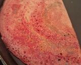 A picture of step 5 of Red lentils Ragi beetroot Dosa.