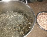 A picture of step 1 of Dal makhani with masala lachha parantha.