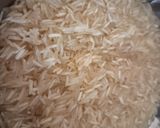 A picture of step 1 of Kerala style Nei choru (One pot meal ghee Rice).