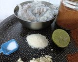 A picture of step 2 of Peri Peri Prawns (shrimp).
