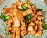 รูปขั้นตอนการทำที่ 7 ของ หมูผัดกะปิ
